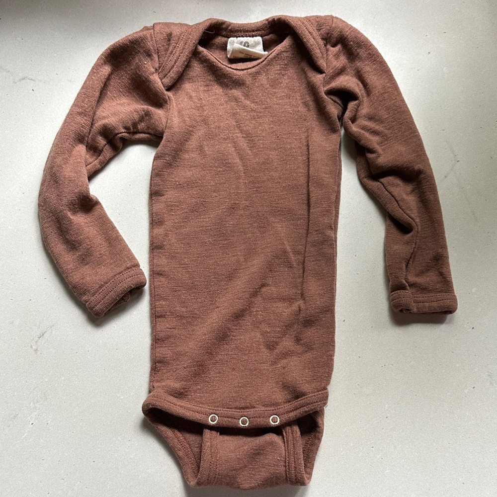 Brown Kids One Piece Bodysuit
